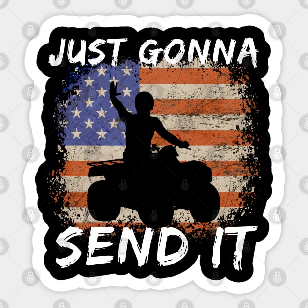 Just Gonna Send It Off Road ATV Sticker by Funky Prints Merch